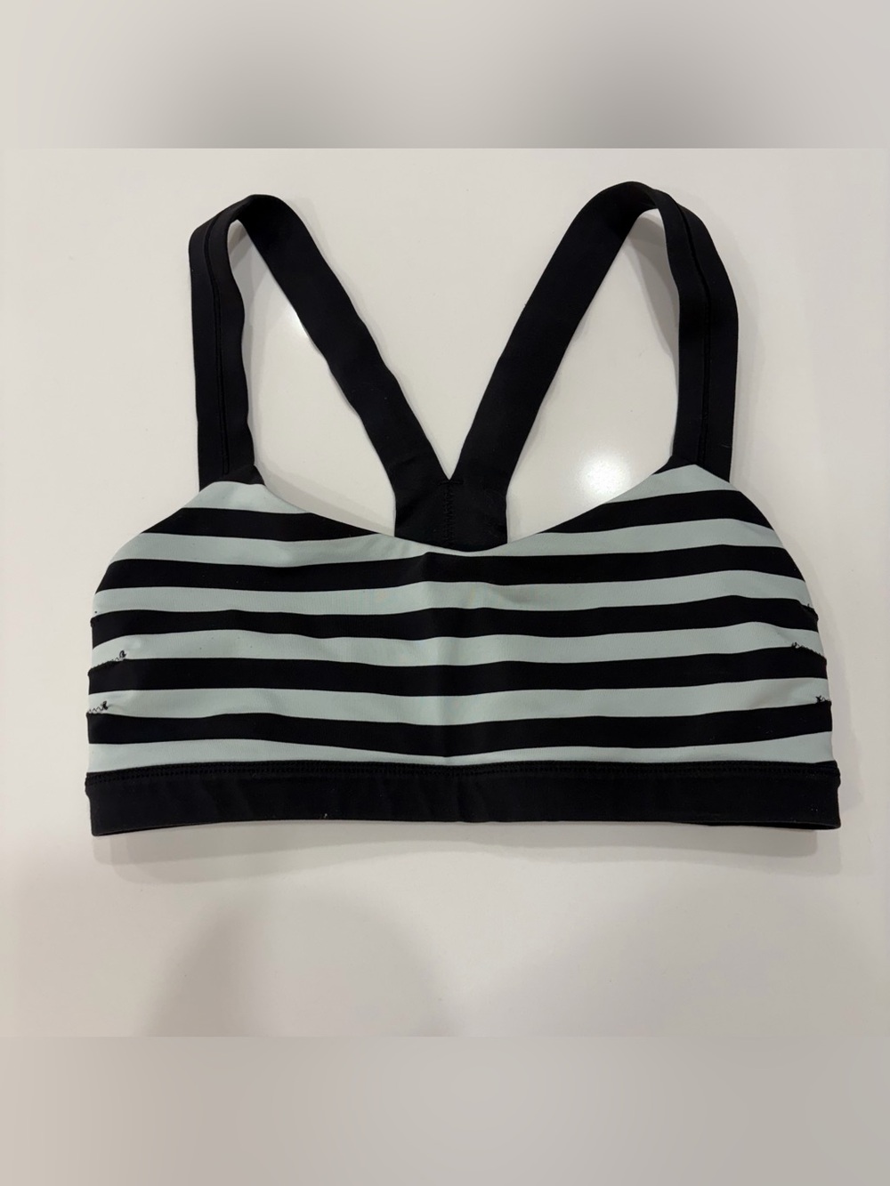 Lululemon Size 4 Striped Sports Bra